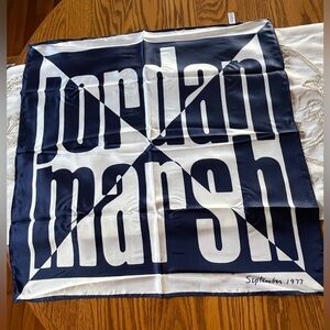 Jordan Marsh Vintage Scarf September 1977 Limited Edition Square 22”x22”